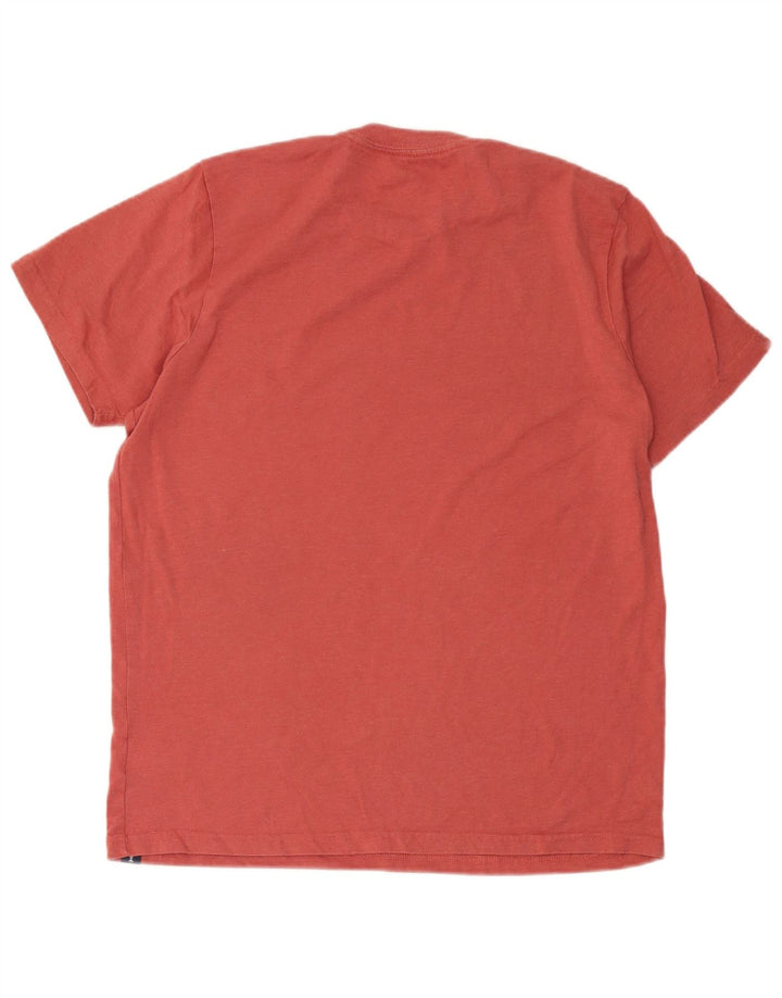 Weird Fish Herre T-Shirt Top Stor Pink Bomuld