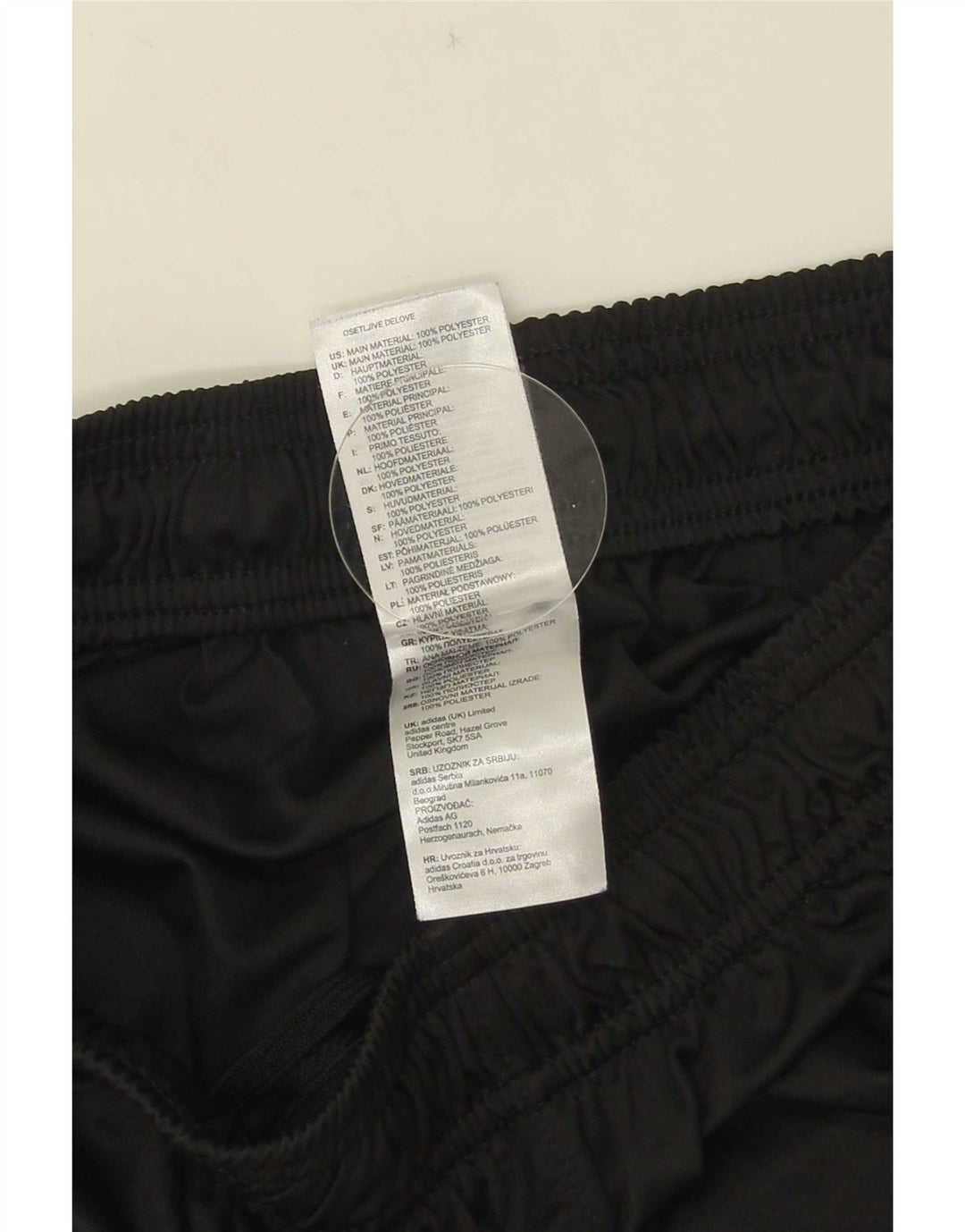 Adidas Womens Climalite Sports Shorts UK 12 Medium Black Polyester