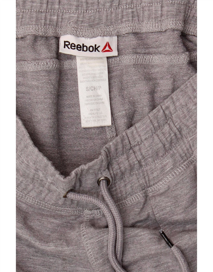 REEBOK Womens Sport Shorts UK 10 Small  Grey Rayon Vintage Reebok and Second-Hand Reebok from Messina Hembry 