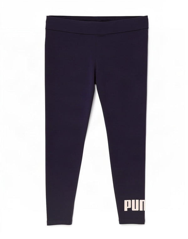 Puma Womens Crop Graphic Leggings UK 18 XL Navy Blue Bomuld