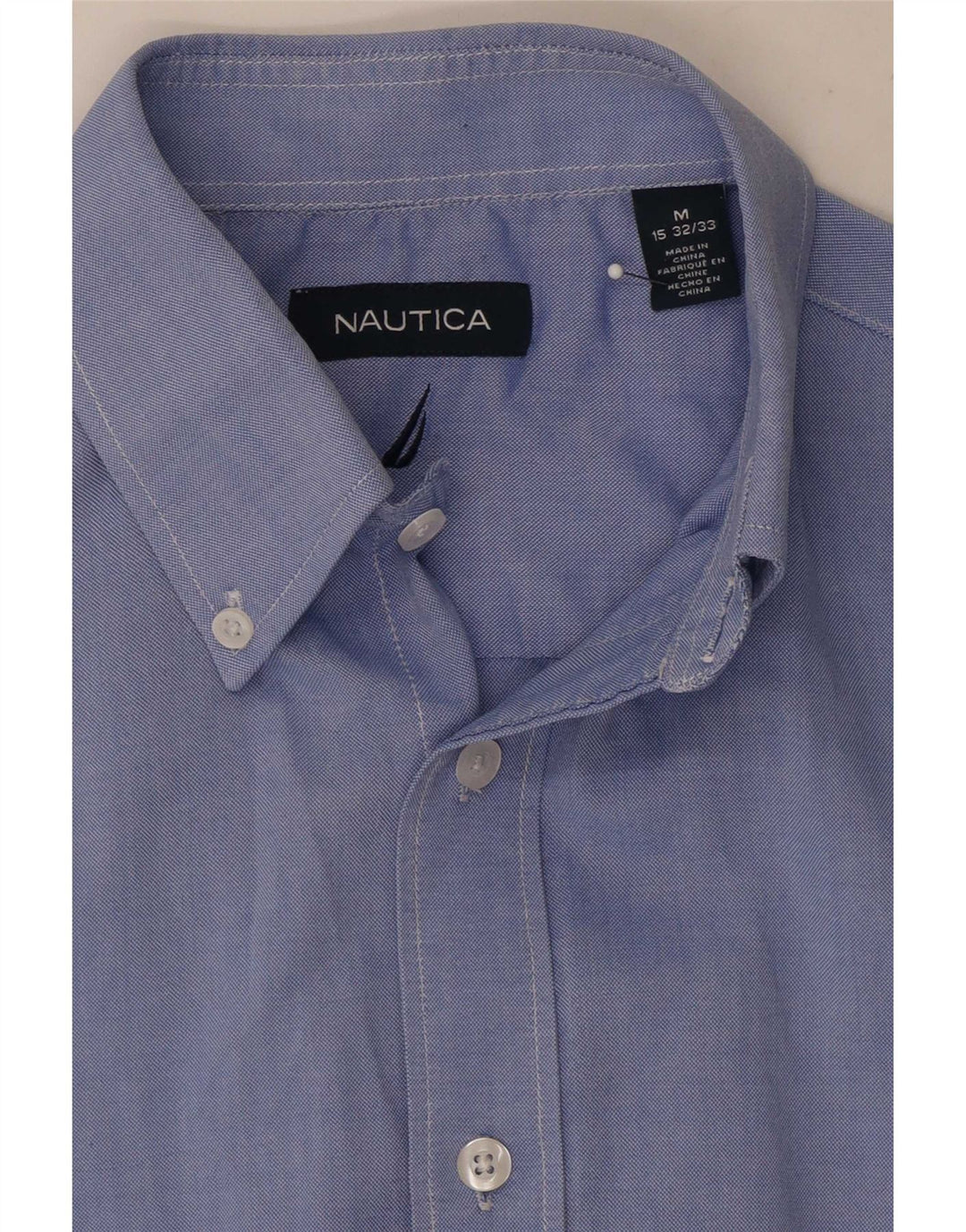 Nautica Herreskjorte str. 15 Medium Blå Bomuld