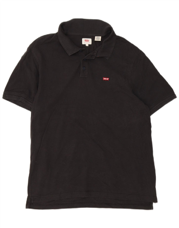 Levi's herre poloshirt XL sort bomuld
