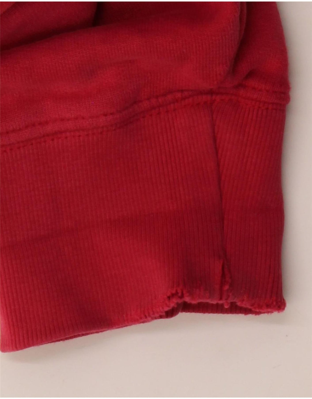 VINTAGE Grafisk hættetrøje til mænd Medium rød bomuld