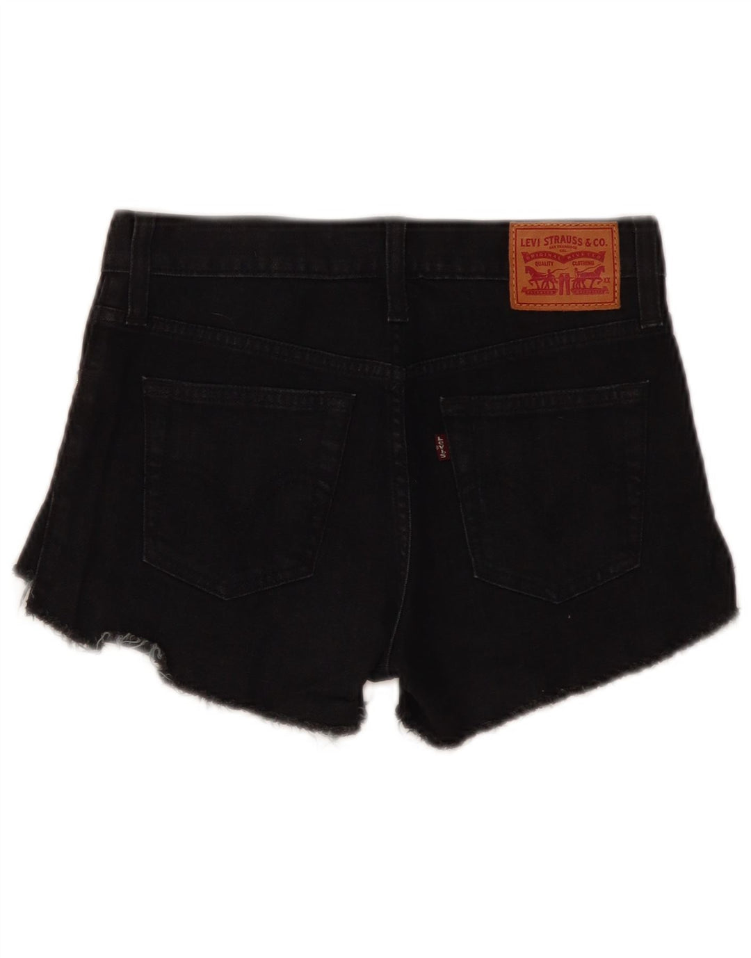 LEVI'S denimshorts til kvinder W24 XS Sort bomuld