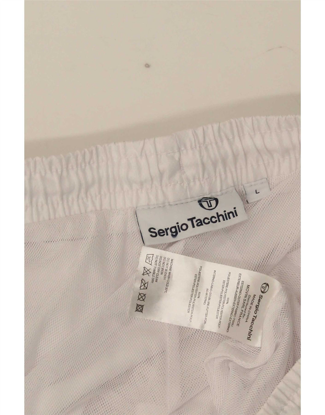 Sergio Tacchini Herre træningsdragt Bukser Joggers Large White Polyester