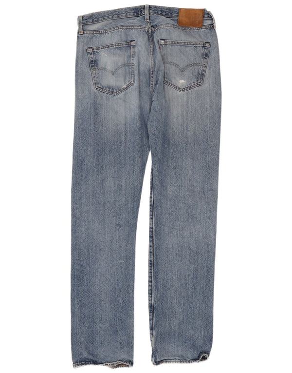 Levi's Men Distressed Slim Jeans W34 L35 Blå