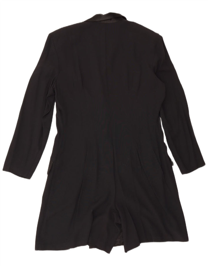 Joseph Ribkoff Dame Playsuit Blazer Jacket UK 18 XL Sort Rayon