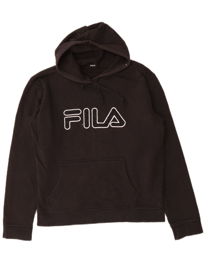 Fila Grafisk hættetrøje til mænd mellem sort bomuld