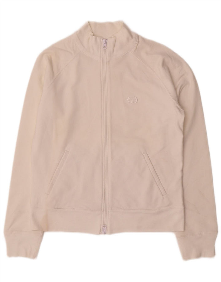 Sergio Tacchini Dame træningsdragt Topjakke IT 44 Medium Hvid Bomuld