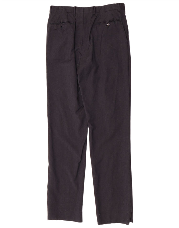 Trussardi Herre lige jakkesæt bukser IT 48 Medium W32 L34 Marineblå