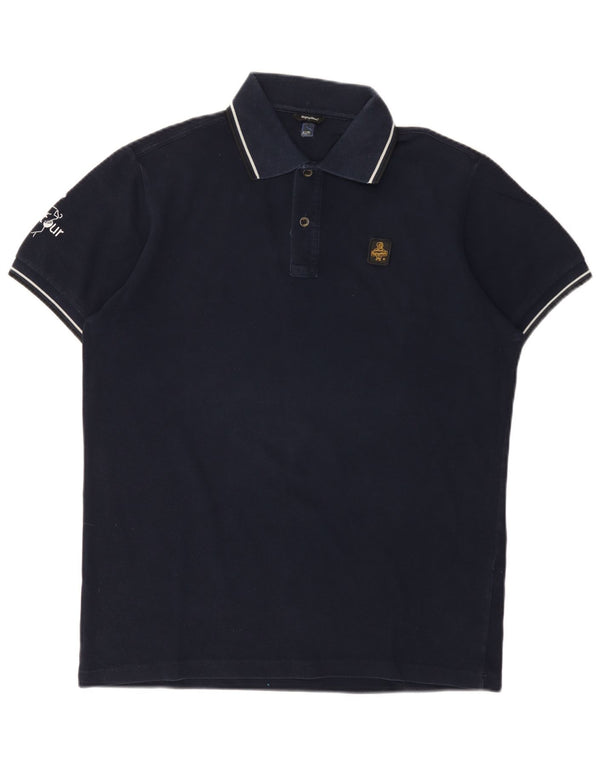 Refrigiwear Herre poloshirt XL marineblå bomuld