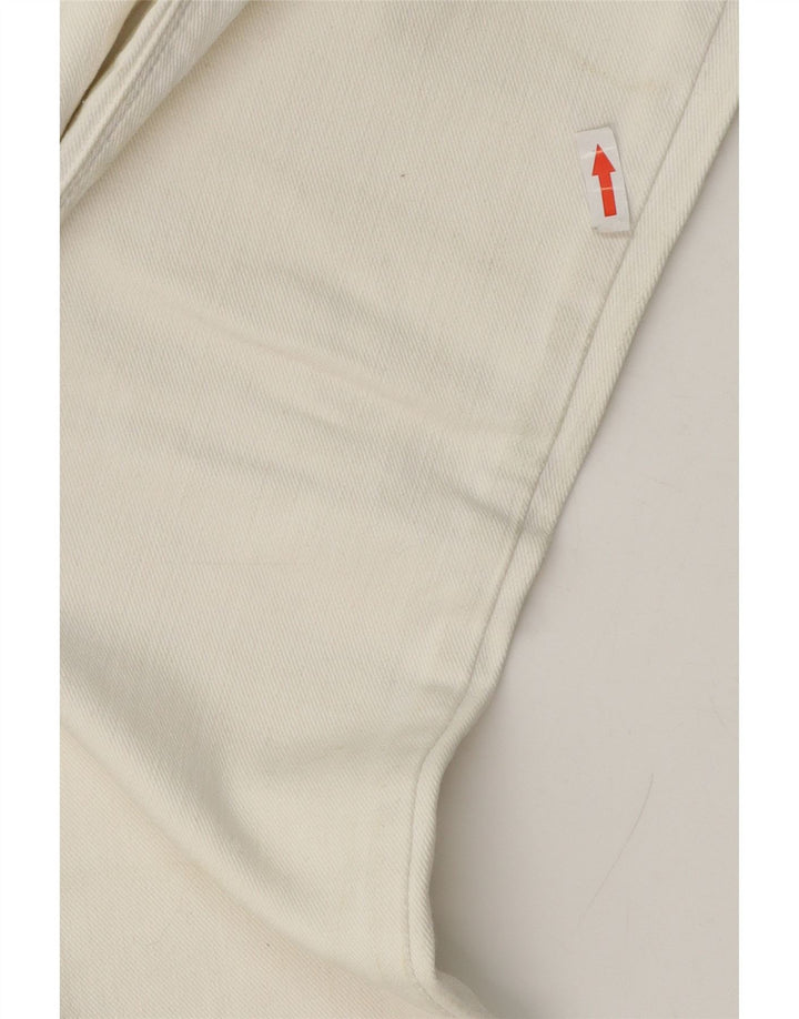 Levi's Dame 571 Slim Jeans W28 L30 Hvid Bomuld