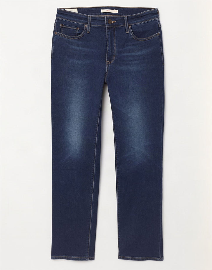 Levi's Dame 712 Slim Jeans W29 L30 Marineblå Bomuld
