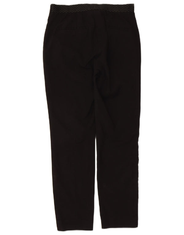 Zara Dame Slim Chino Bukser Large W30 L27 Sort Bomuld