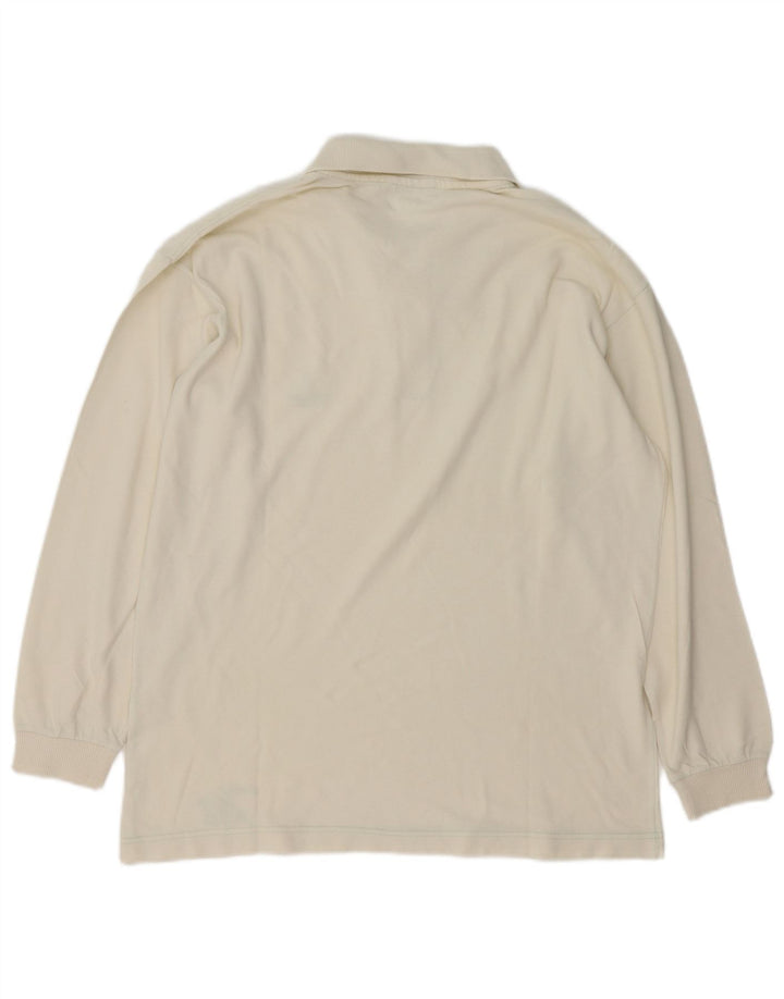 Trussardi Langærmet Polo Shirt til mænd Large White
