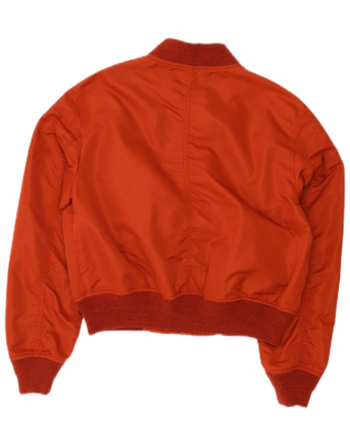 Superdry Oversized bomberjakke til kvinder UK 8 Lille rød nylon