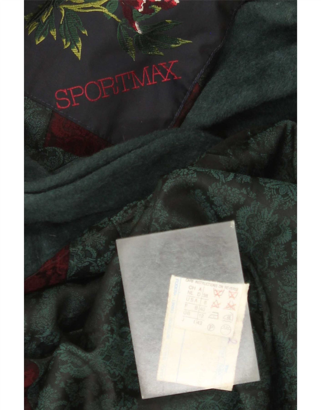 Sportmax Dame Oversized Overfrakke UK 12 Medium Green Wool
