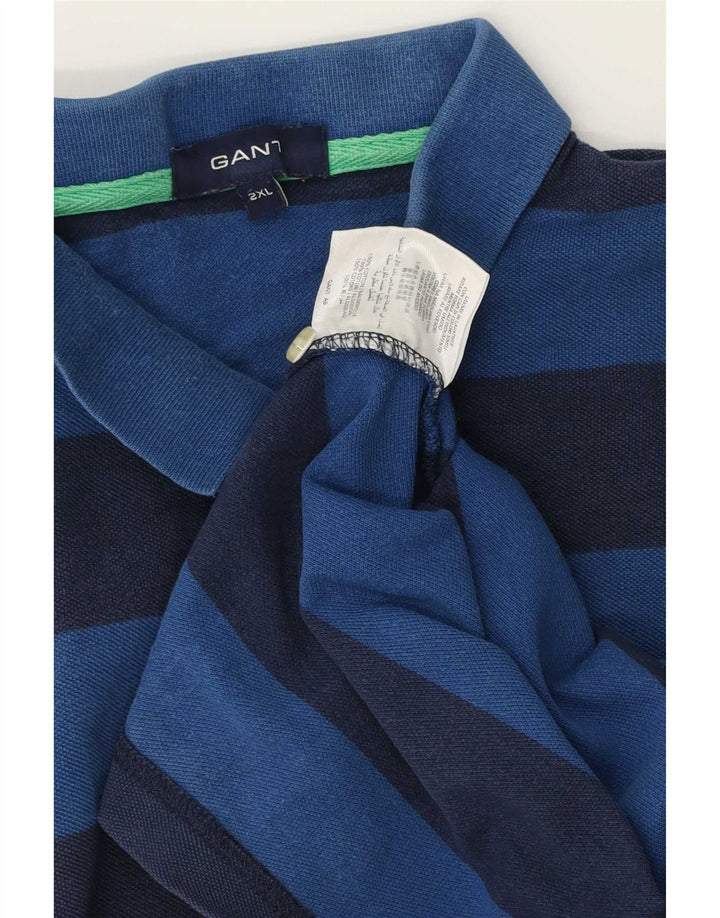 Gap herre poloshirt 2XL marineblå stribet bomuld