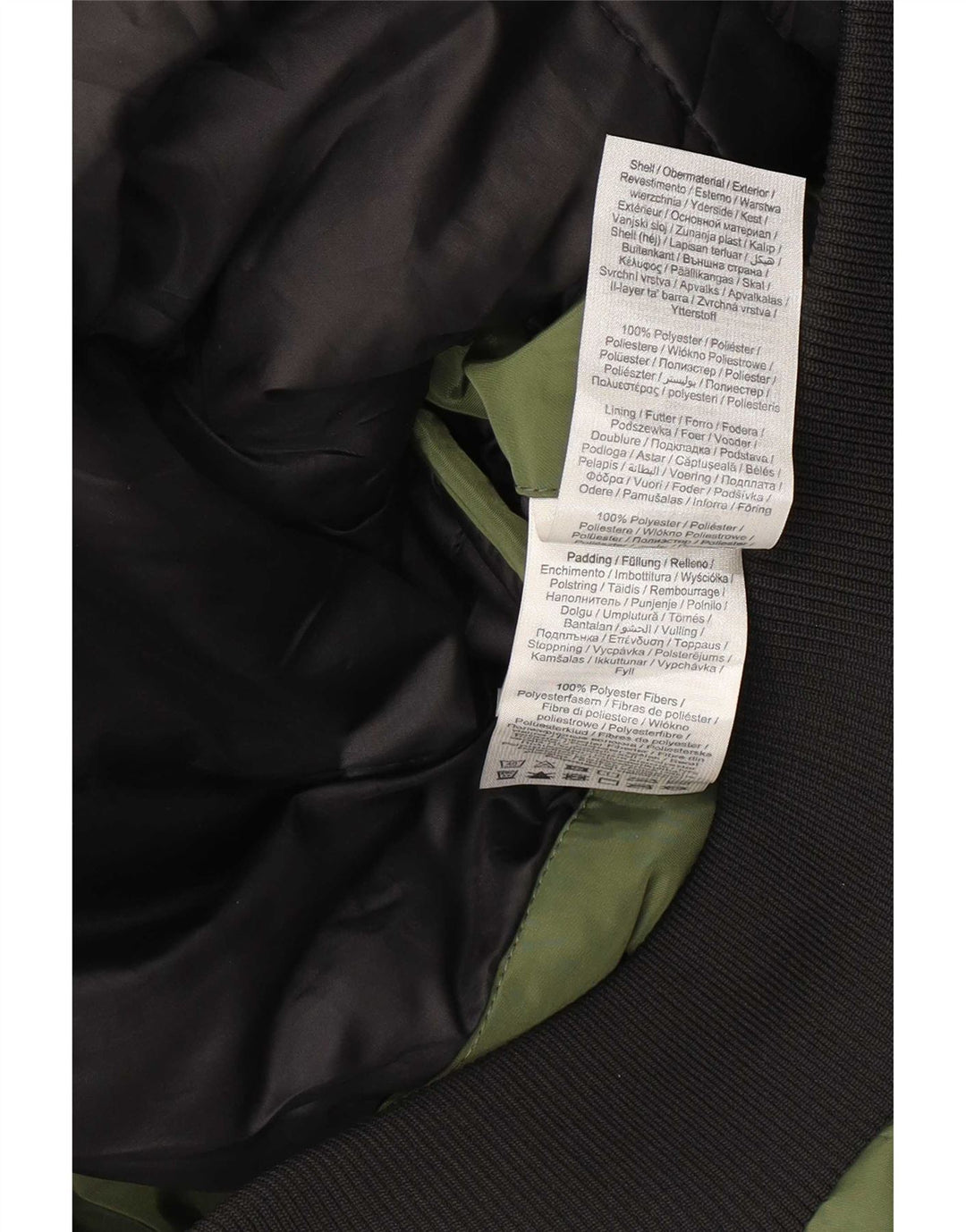 Jack & Jones Herre hættepolstret bomberjakke UK 40 Stor grøn polyester