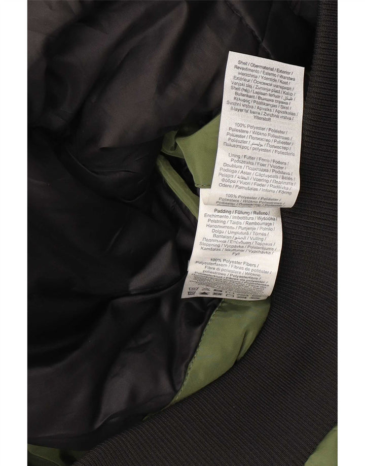 Jack & Jones Herre hættepolstret bomberjakke UK 40 Stor grøn polyester