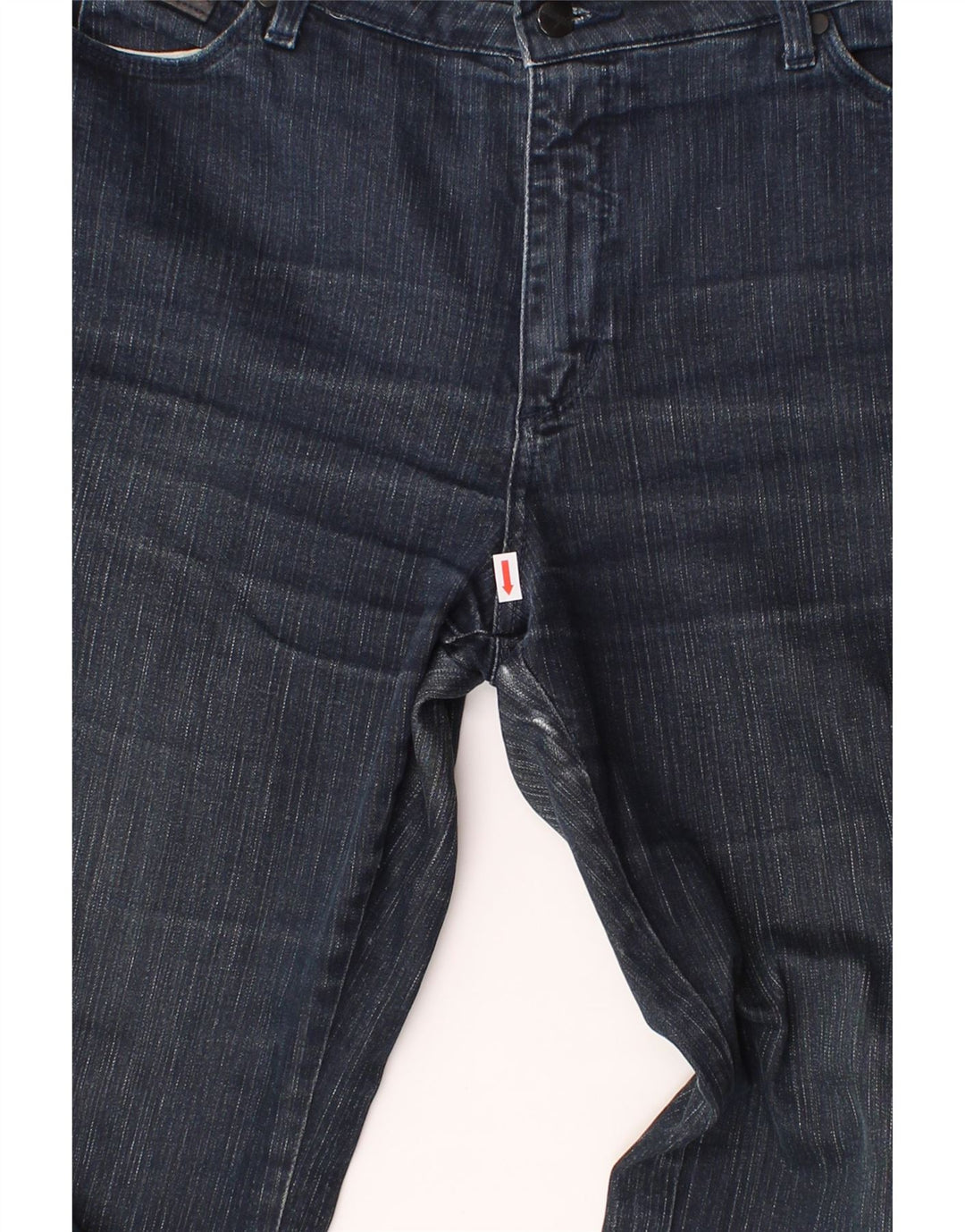 WRANGLER Womens Lucy Bootcut Jeans W34 L30 Navy Blue Cotton Vintage Wrangler and Second-Hand Wrangler from Messina Hembry 