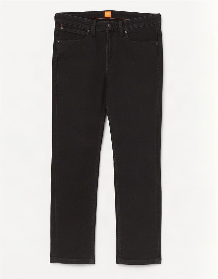 Hugo Boss Straight Jeans til mænd W34 L28 Sort bomuld