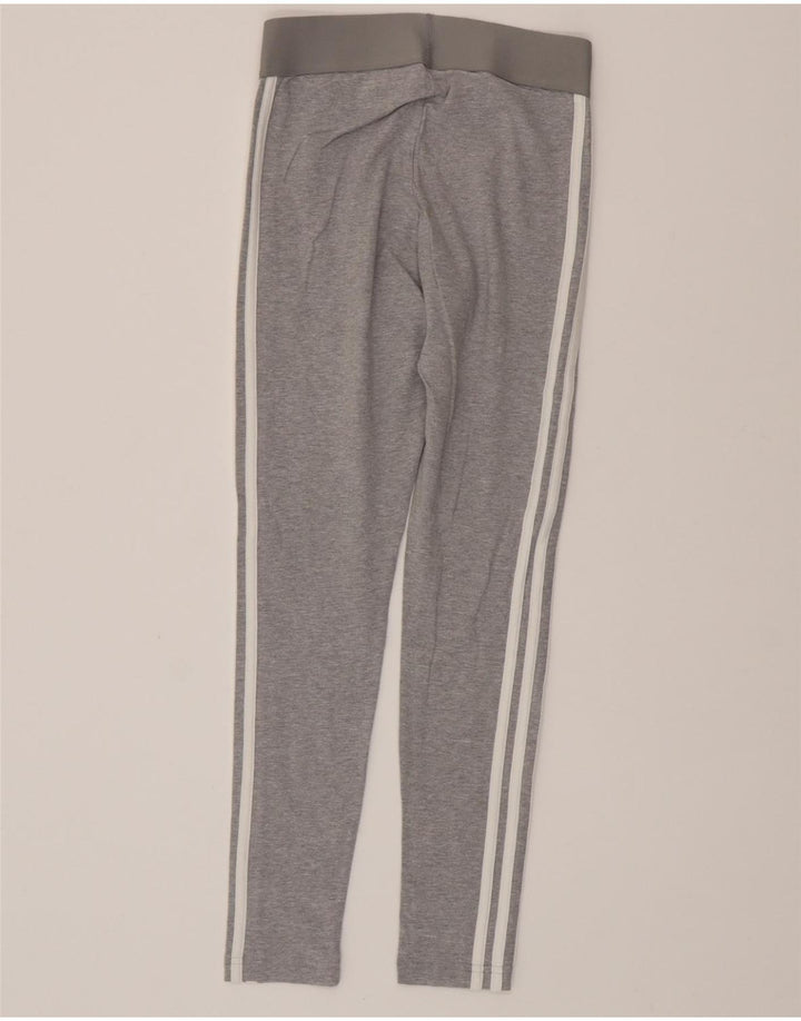 ADIDAS Dame Leggings UK 4/6 XS Grå