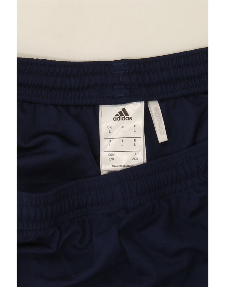 Adidas Herre Climalite Sportshorts store marineblå polyester