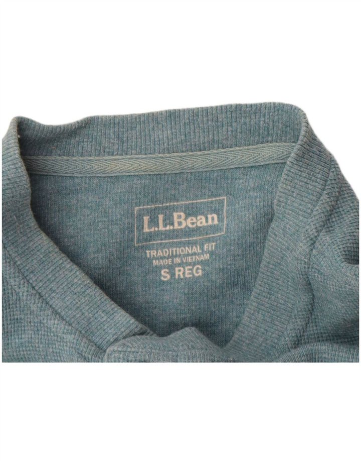 L.L.BEAN Herre Traditional Fit Top Langærmet Lille Blå Bomuld