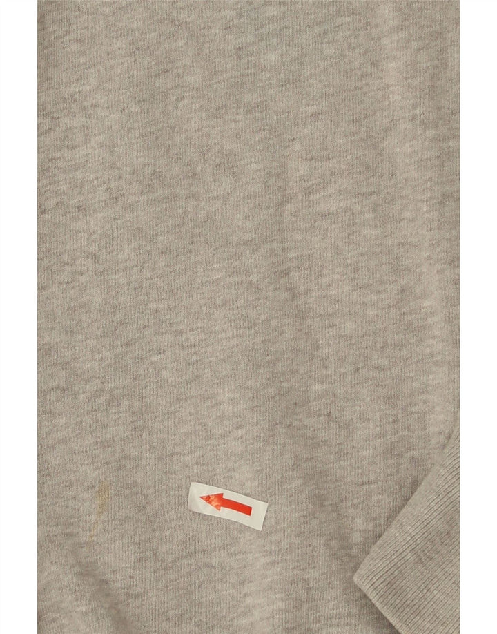 Jack Wills Herre Grafisk Sweatshirt Jumper Medium Grey Flecked Bomuld