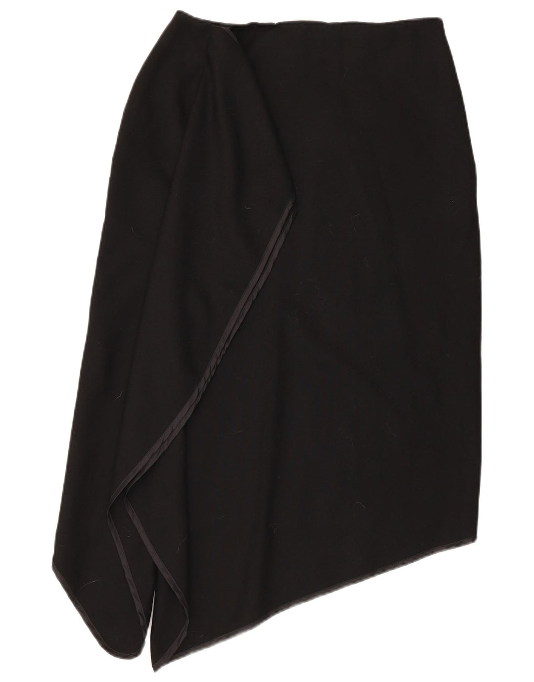 Vintage Dame Asymmetrisk Nederdel IT 46 Large W30 Sort Uld