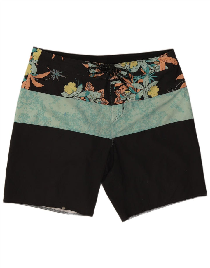 Billabong Badeshorts til mænd, store flerfarvede blomsterpolyester
