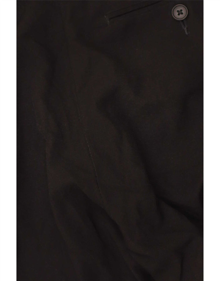 Marks & Spencer Herre Lige Regular Fit Suit Bukser W32 L31 Sort
