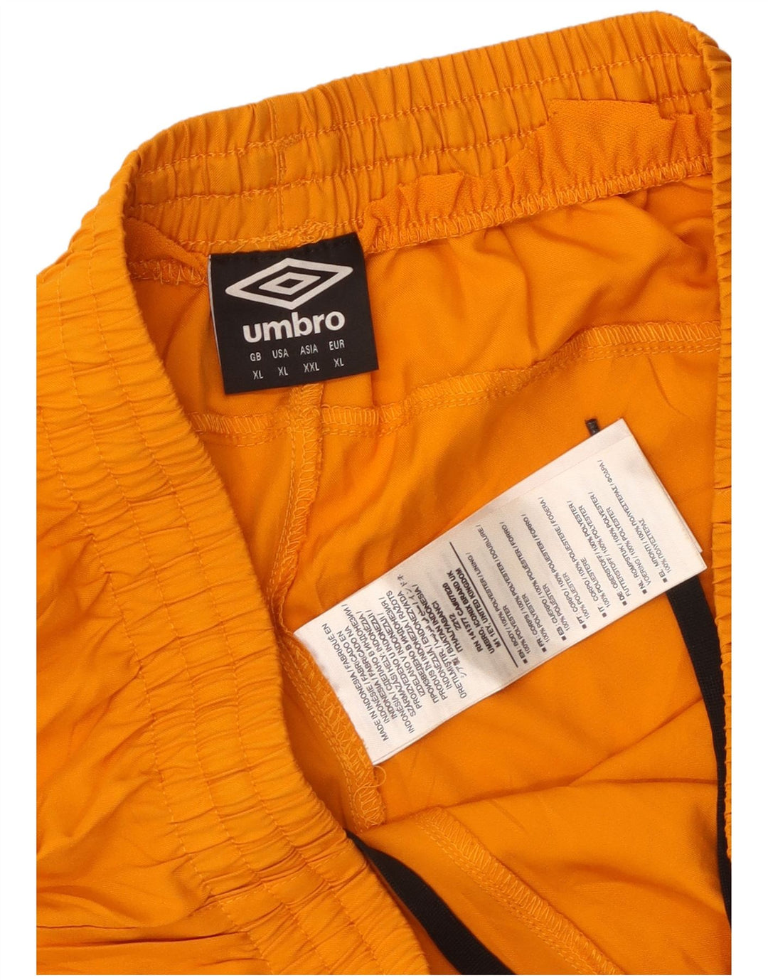Umbro Herre grafiske sportsshorts XL Orange Colourblock Polyester