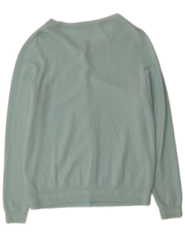 Boden Dame Cardigan Sweater UK 16 Large Turkis Cashmere