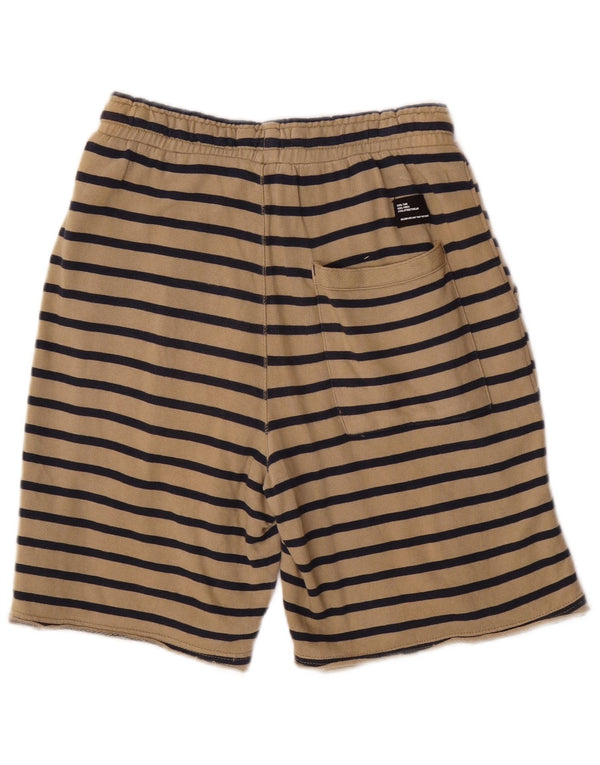 Zara Boys Sport Shorts 13-14 Years W28 L8 Beige Striped