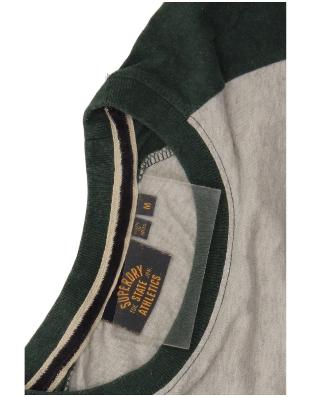 Superdry Herre Top Langærmet Medium Grey Colourblock Bomuld