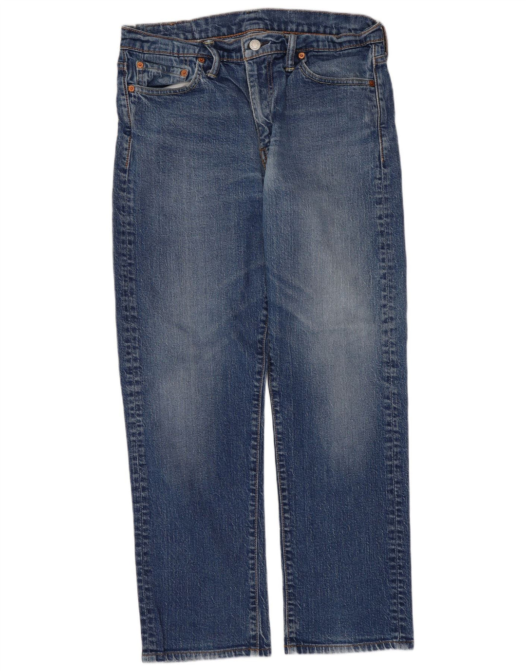 Levi's Herre 504 lige jeans W32 L27 Blå
