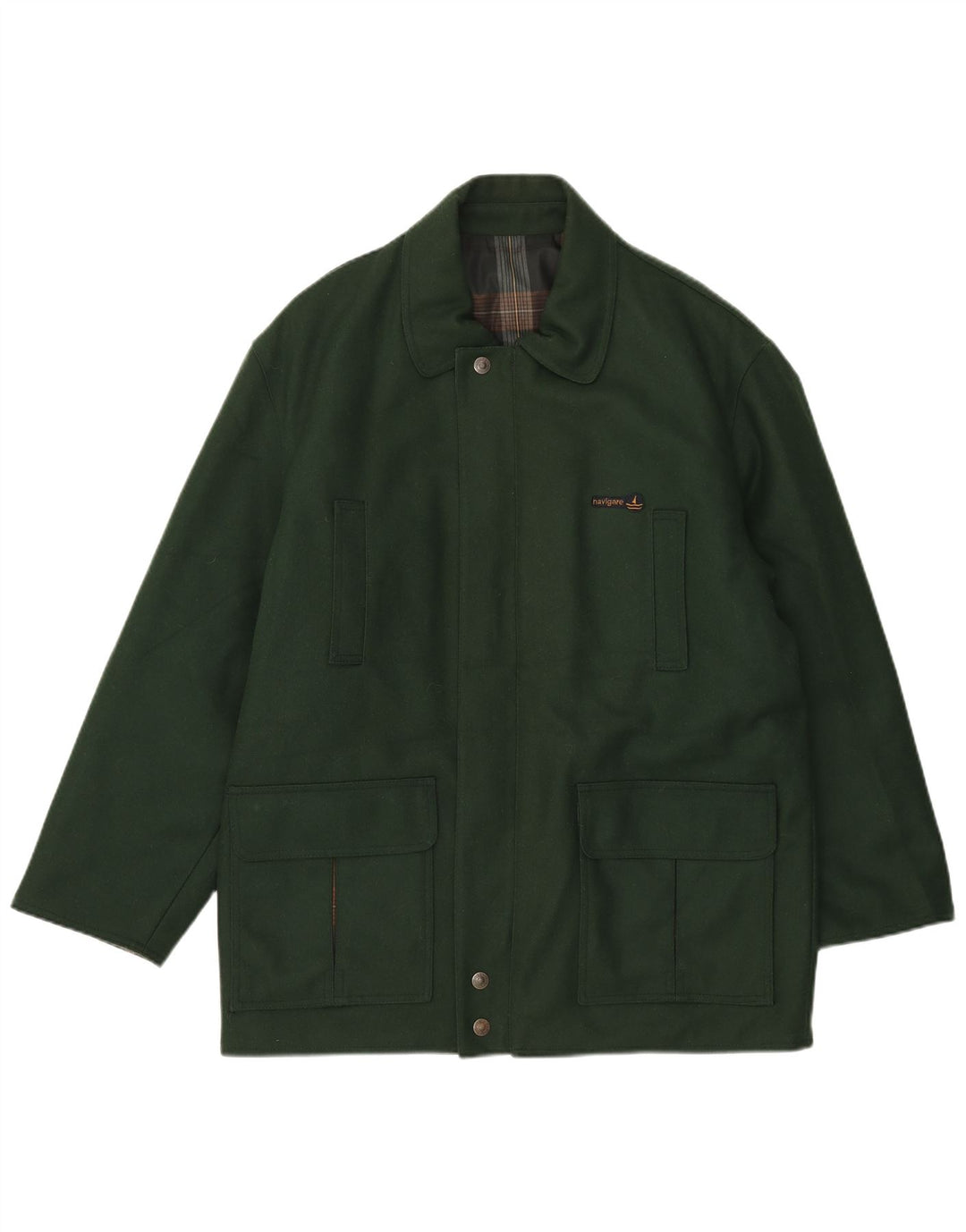Navigare Vendbar Herrejakke UK 38 Medium Green Wool