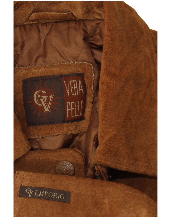 GV EMPORIO Dame ruskindsjakke UK 20 2XL Brun