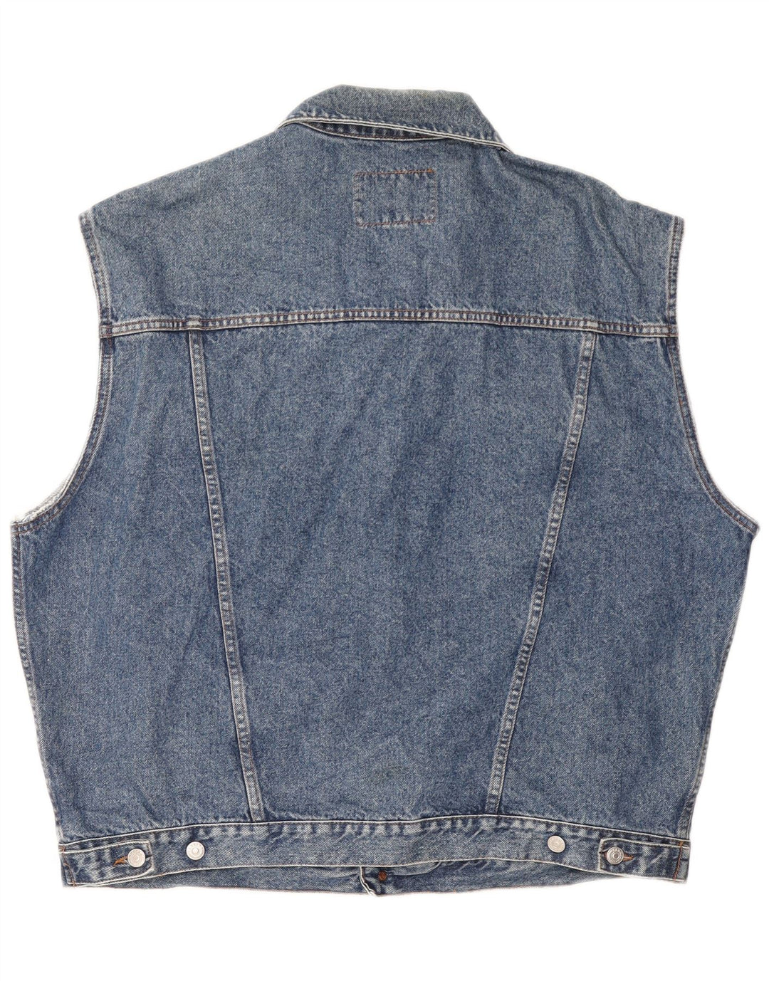 CARRERA Herre Denim Gilet UK 44 2XL Blå Bomuld