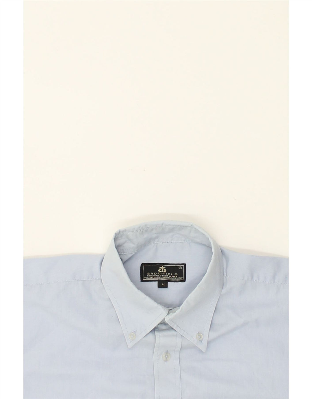 VINTAGE Mens Short Sleeve Shirt Medium Blue Cotton | Vintage Vintage | Thrift | Second-Hand Vintage | Used Clothing | Messina Hembry 
