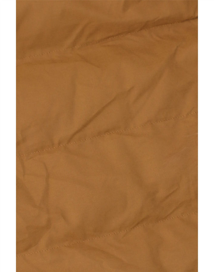 Superdry Polstret frakke med hætte til kvinder UK 12 Medium Beige Polyester