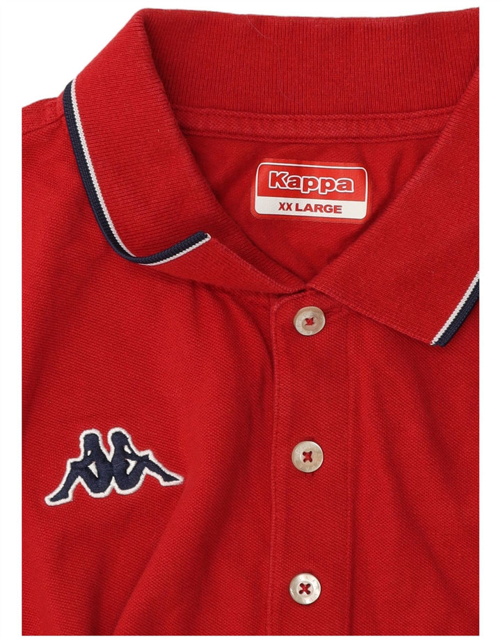 Kappa Polo Shirt til mænd 2XL Rød