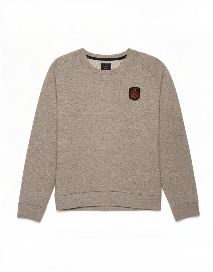Zara Sweatshirt Jumper Large Grå Flecked Polyester