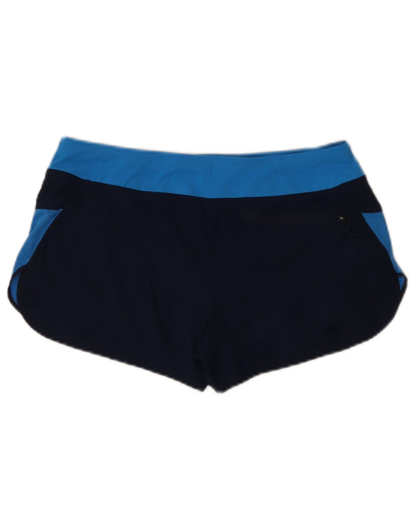 Patagonia Dame Sports Shorts UK 6 XS Navy Blue Colourblock Polyester