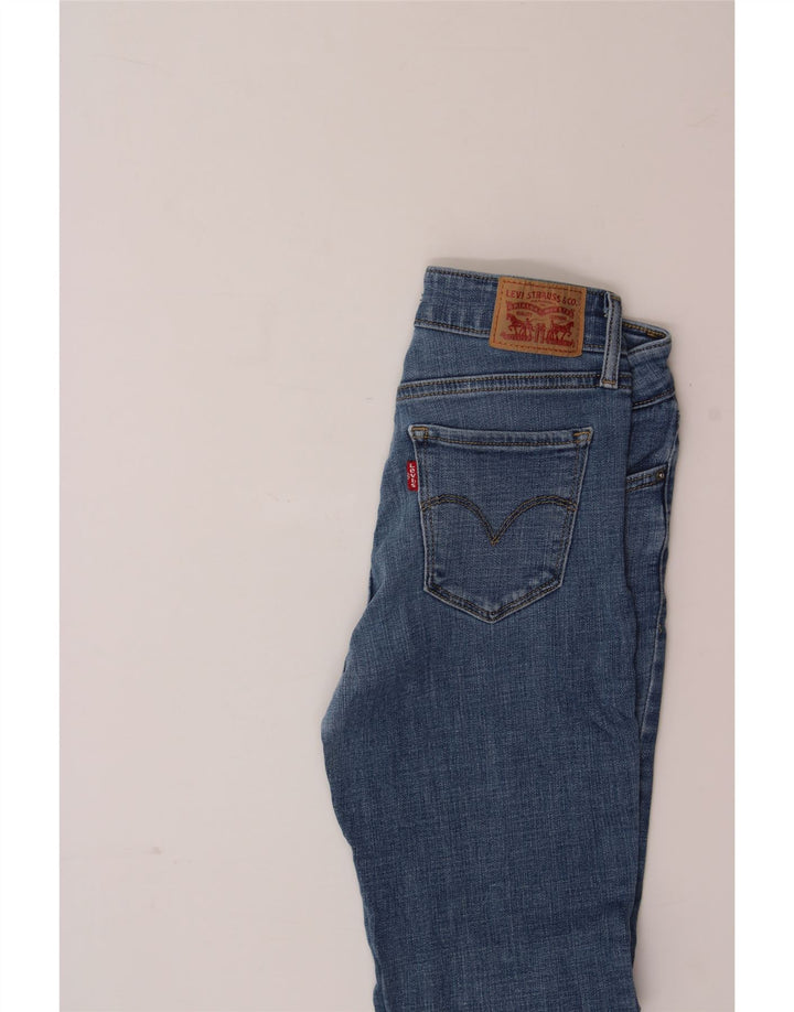 LEVI'S Womens 711 Skinny Jeans W25 L27 Blue Cotton Vintage Levi's and Second-Hand Levi's from Messina Hembry 