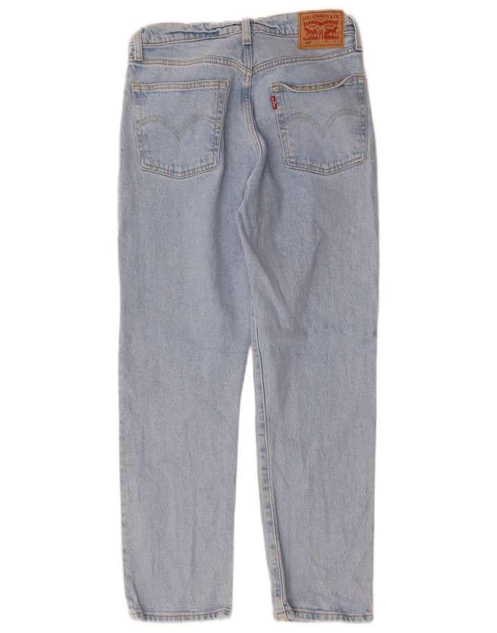 LEVI'S Dame 501 Straight Jeans W28 L26 Blå Bomuld