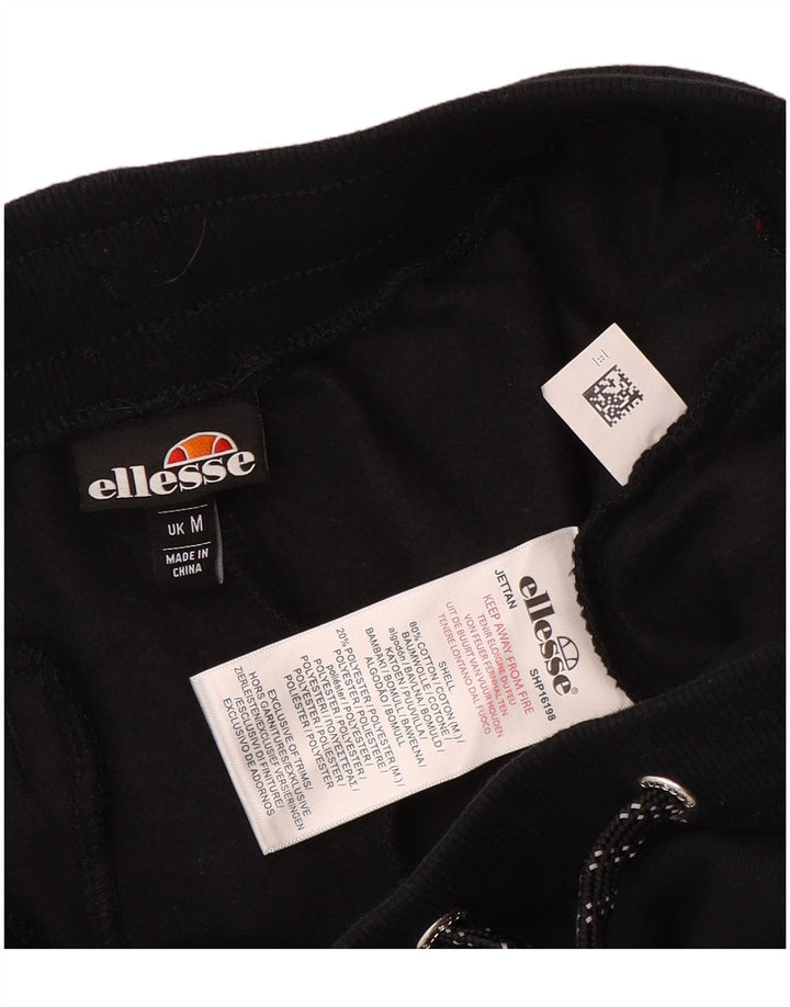 Ellesse Herre grafisk træningsdragt Bukser Joggers Medium Sort Bomuld