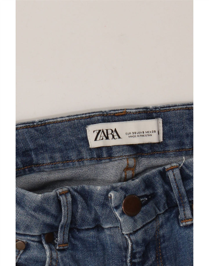 Zara Dame Flared Jeans EU 38 Small W28 L27 Blå